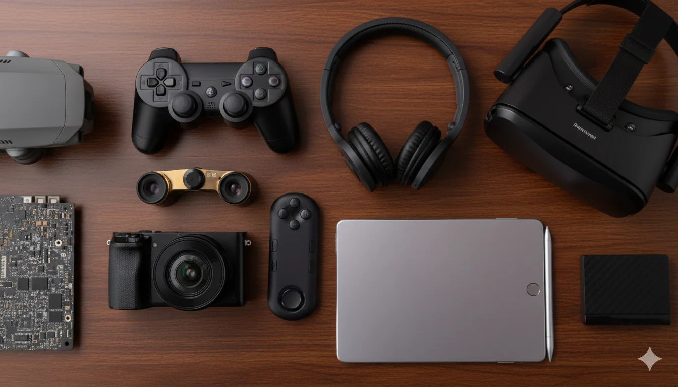 Modern gadget lifestyle visual