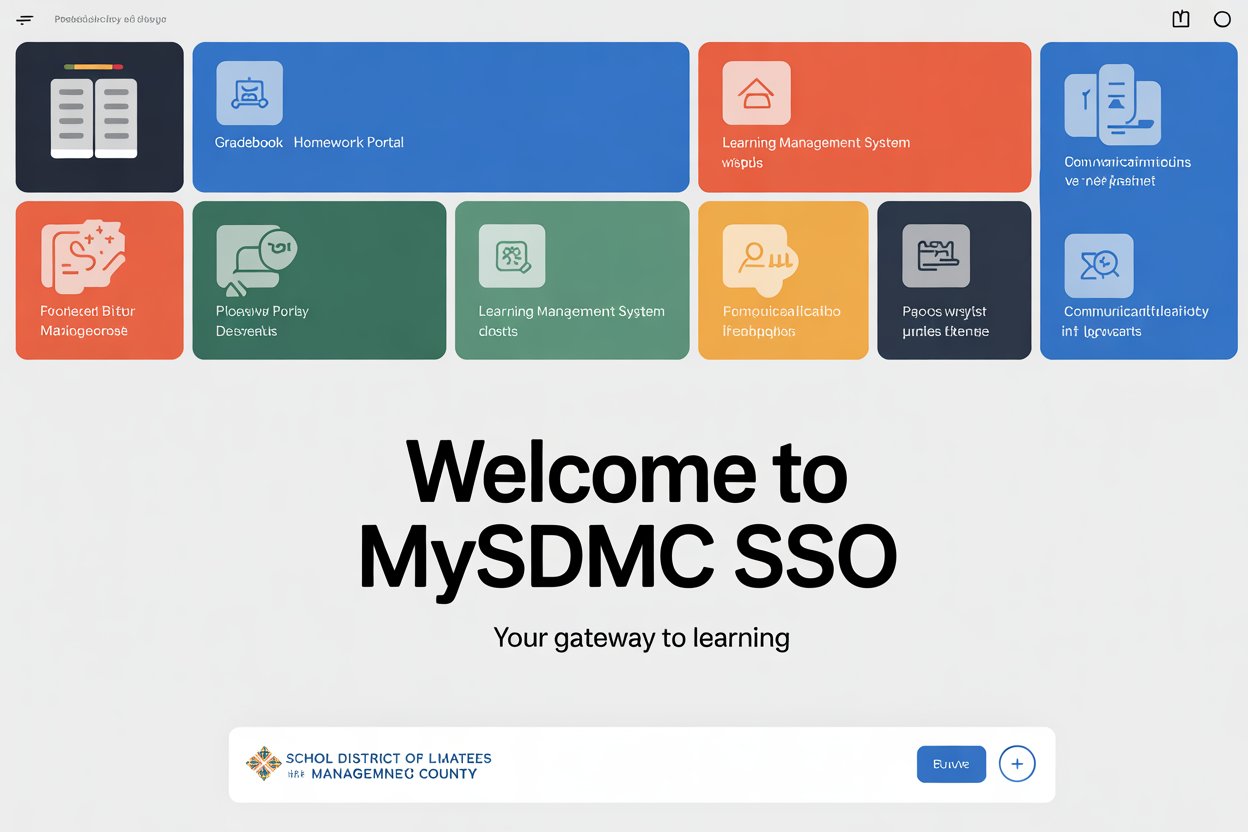 Clean modern digital interface screens for mysdmc ssoi