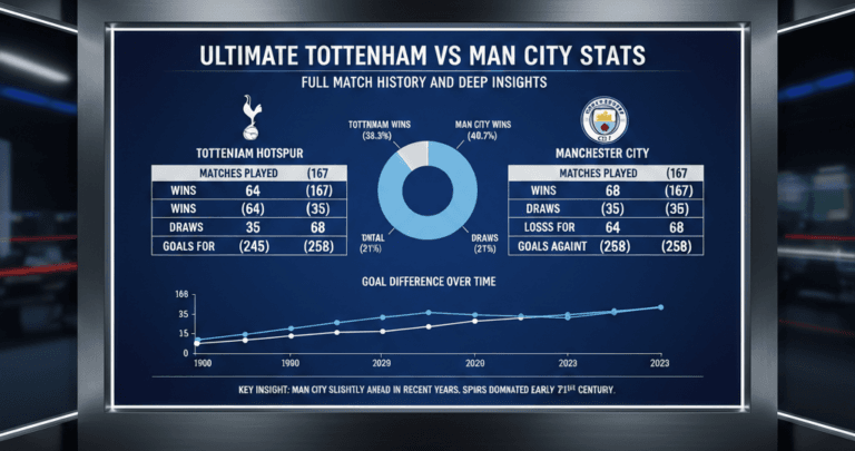 Ultimate Tottenham vs Man City Stats