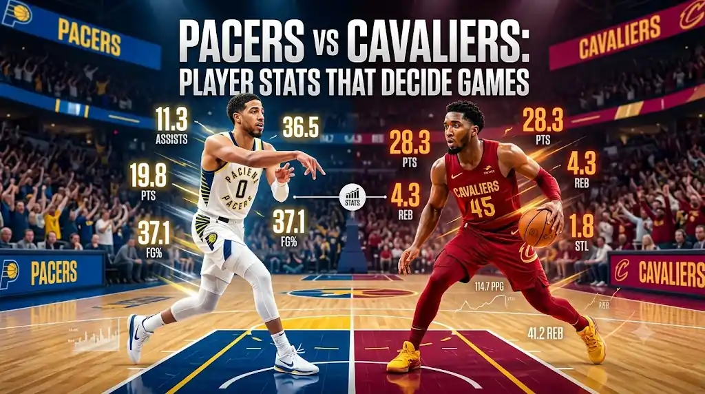 pacers vs cleveland cavaliers match player stats